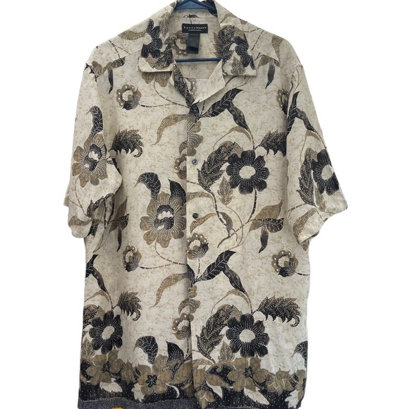Crazy horse Claiborne company men’s‎ large floral button-down casual lightweight - Picture 1 of 5